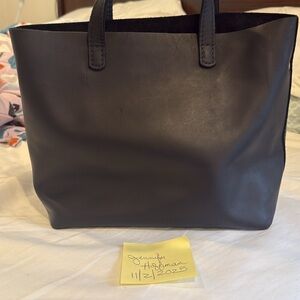 Black PLG Leather medium crossbody